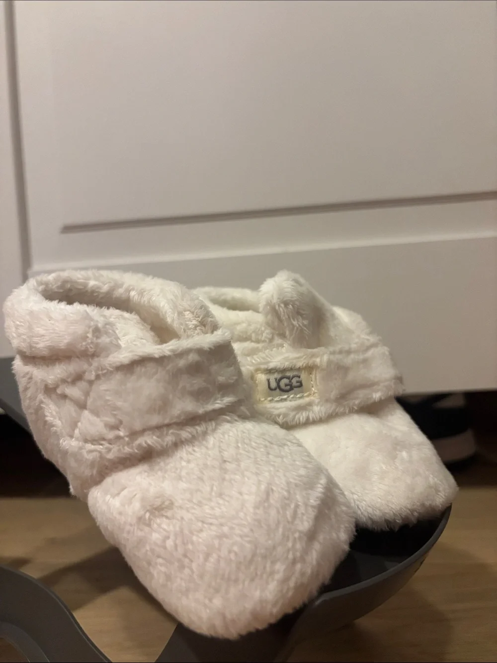 UGG Ivory Plush Infant Slippers